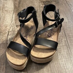 Blowfish Black Strappy Sandals
Size 8.5